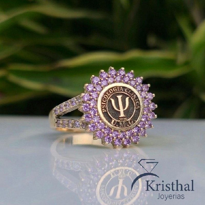 Anillo de graduación universitario — Joyería Kristhal